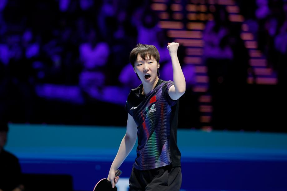 欧冠官方平台-王曼昱4-2申裕斌 国乒提前锁定世界杯女单冠亚军